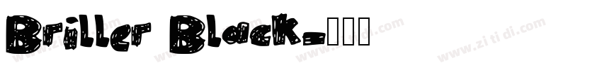 Briller Black字体转换